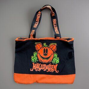 Disney Parks Halloween 2024 Glow-in-the-Dark Tote Bag with Mickey Mouse Pumpkin